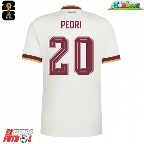 España Pedri Gonzalez #20 Segunda Equipación Mundial 2026 Manga Corta